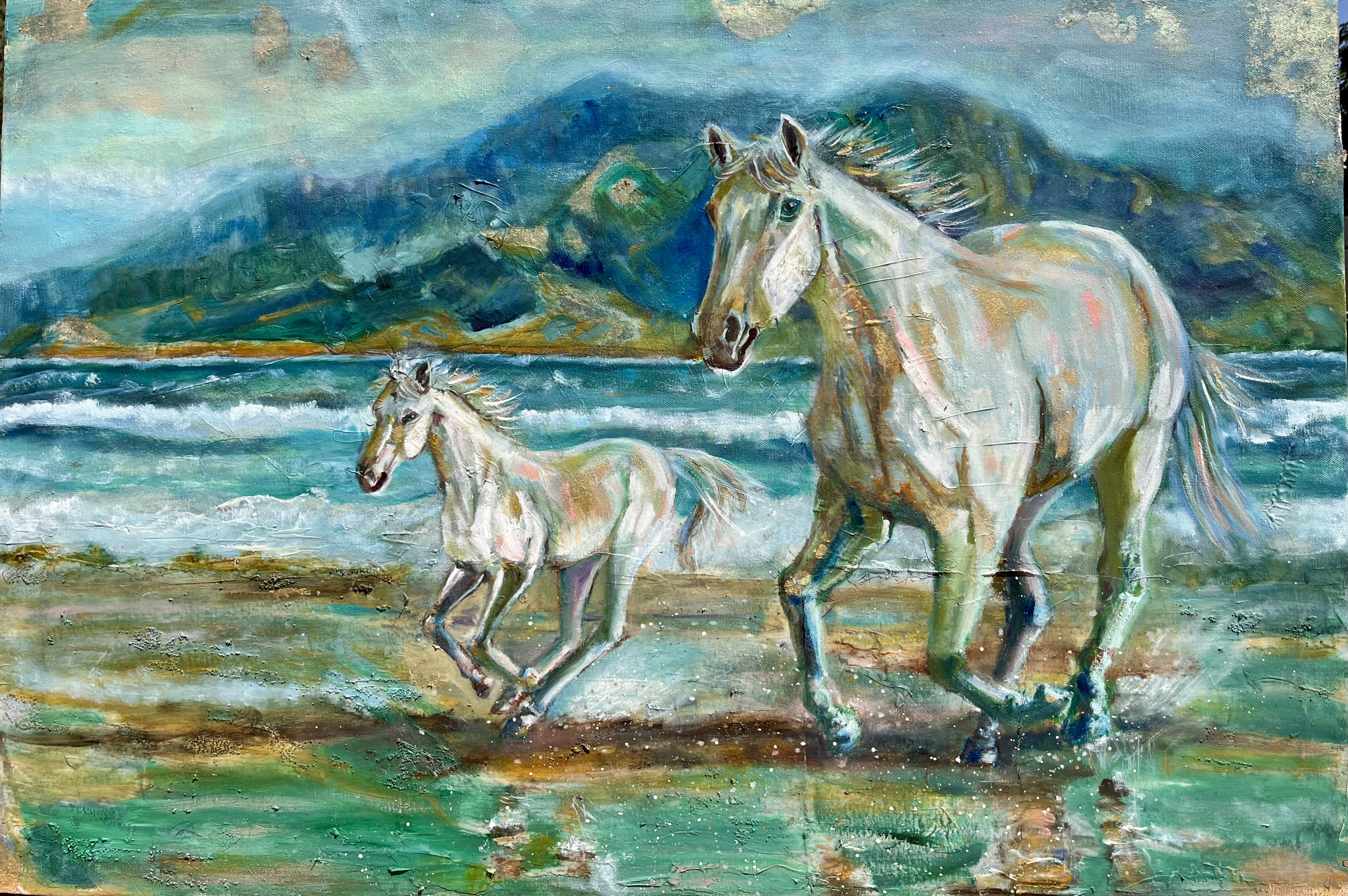Seaside Sprint - Dynamic coastal scene